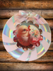 Plastic Round Pink and Silver TRAY Farmhouse Country Easter Decor CHICK IN EGG SHELL Wall Art HAPPY EASTER Cottage Chic Victorian Decor Handmade Gift Idea &nbsp;- JAMsCraftCloset