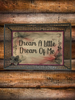 TRAY GRAY METAL Rectangle Decoupaged Hand Painted Upcycled Repurposed Wall Art DREAM A LITTLE DREAM OF ME Home Decor Decor LOVE Wall Art Gift - JAMsCraftCloset