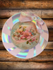 Plastic Round Pink and Silver TRAY Farmhouse Country Easter Decor VINTAGE EASTER BONNET Wall Art HAPPY EASTER Cottage Chic Victorian Decor Handmade Gift Idea &nbsp;- JAMsCraftCloset