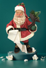 Shelf Sitter Santa With a Blank List Paper Mache Vintage Holiday Decoration Christmas Decor Gift Idea - JAMsCraftCloset