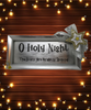 Dollar Tree Plastic SILVER TRAY Christmas Holiday Wall Art OH HOLY NIGHT Handmade Gift Idea Crafters Delight - JAMsCraftCloset