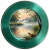 ROUND Digital Graphic Design HUNTERS AND FISHERMENS DELIGHT Lake Scene With Animals First Home Sublimation Decoupage PNG SVG Country Farmhouse Home Decor Wall Art Shelf Sitter Gift Crafters Delight - JAMsCraftCloset