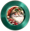 ROUND Digital Graphic Design &nbsp;SANTA FACE HOLLY POINSETTIAS - CHRISTMAS DESIGN PNG-JPEG-PDF-SVG-Decoupage-Sublimation Design Graphic Country Farmhouse Home Decor HOLIDAY Decor Gift Crafters Delight - JAMsCraftCloset