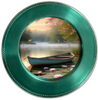ROUND Digital Graphic Design LONELY BOAT WITH DEER AND FISH Decor Lake Scene With Animals First Home Sublimation Decoupage PNG SVG Country Farmhouse Home Decor Wall Art Shelf Sitter Gift Crafters Delight - JAMsCraftCloset