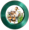 ROUND Digital Graphic Design MAMA DUCK AND BABBIES Decor Lake Scene With Animals First Home Sublimation Decoupage PNG SVG Country Farmhouse Home Decor Wall Art Shelf Sitter Gift Crafters Delight - JAMsCraftCloset