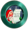 ROUND Digital Graphic Design SANTA - YOU ARE NOT ON THE NAUGHTY LIST - CHRISTMAS DESIGN PNG-JPEG-PDF-SVG-Decoupage-Sublimation Design Graphic Country Farmhouse Home Decor HOLIDAY Decor Gift Crafters Delight - JAMsCraftCloset