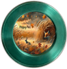 ROUND Digital Graphic Design HAPPY FALL - FOX BUNNIES and LEAVES Decor Lake Scene With Animals First Home Sublimation Decoupage PNG SVG Country Farmhouse Home Decor Wall Art Shelf Sitter Gift Crafters Delight - JAMsCraftCloset