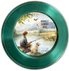 ROUND Digital Graphic Design PERFECT SUMMER DAY Little Boy and Dog Fishing First Home Sublimation Decoupage PNG SVG Country Farmhouse Home Decor Wall Art Shelf Sitter Gift Crafters Delight - JAMsCraftCloset