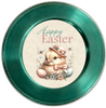 ROUND DIGITAL Graphic Design CHICK WITH HAT AND BUTTERFLIES - HAPPY EASTER Sublimation PNG SVG Country Farmhouse Home Decor Sign Shelf Sitter Wall Art Decor Wreath EASTER Design Gift Crafters Delight - JAMsCraftCloset