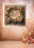 Wood Wall Art Plaque YOU BELONG HERE RIGHT BESIDE ME Square Decoupaged Home Decor Gift Idea Positive Saying Wedding Gift - JAMsCraftCloset