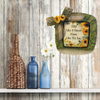 Dollar Tree CLEAR SQUARE Plastic PLATE Farmhouse Country Wall Art Sunflower Design WILD LIKE A FLOWER WARM LIKE THE SUN Handmade Gift Idea Crafters Delight {{ JAMsCraftCloset }}