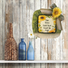 Dollar Tree CLEAR SQUARE Plastic PLATE Farmhouse Country Wall Art Sunflower Design RISE SHINE HOLD YOUR HEAD UP HIGH Handmade Gift Idea Crafters Delight {{ JAMsCraftCloset }}