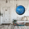 Galvanized Metal Round TRAY Farmhouse Country Shelf Sitter Wall Art BEGIN EACH DAY WITH A GRATEFUL HEART Handmade Decoupaged Gift Idea &nbsp;- JAMsCraftCloset