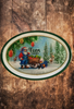 Hard Plastic OVAL TRAY Farmhouse Country Home Decor FARM FRESH SANTA Wall Art Cottage Chic Decor Kitchen Decor Victorian Christmas Holiday Decor Handmade Gift Idea &nbsp;- JAMsCraftCloset