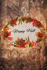 Hard Plastic OVAL TRAY Farmhouse Country Leaves, Acorns, Wheat Wall Art HAPPY FALL Cottage Chic Victorian Decor Handmade Gift Idea {{ JAMsCraftCloset }}