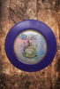 PLATE CHARGER PURPLE PLASTIC ROUND Decoupaged Hand Painted Upcycled Repurposed Wall Art NOTHING SMELLS BETTER THAN THE PERSON YOU LOVE Home Decor Wall Art Gift - JAMsCraftCloset