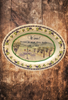 Hard Plastic OVAL TRAY Farmhouse Country WINE Wall Art Cottage Chic Kitchen Decor Bar Decor Victorian Decor Handmade Gift Idea &nbsp;- JAMsCraftCloset