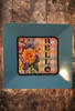 TRAY Pale Blue Plastic Square Decoupaged Hand Painted Upcycled Repurposed Wall Art SPRING FLORAL - HELLO Home Decor Wall Art Gift - JAMsCraftCloset