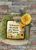 Dollar Tree CLEAR SQUARE Plastic PLATE Farmhouse Country Wall Art Sunflower Design WHEREVER LIFE PLANTS YOU Handmade Gift Idea Crafters Delight - JAMsCraftCloset