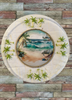 Dollar Tree CLEAR ROUND Plastic PLATE Beach Scene 1 Wall Art Design Handmade Home Decor Gift Idea Crafters Delight {{ JAMsCraftCloset }}