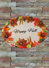 Hard Plastic OVAL TRAY Farmhouse Country Leaves, Acorns, Wheat Wall Art HAPPY FALL Cottage Chic Victorian Decor Handmade Gift Idea {{ JAMsCraftCloset }}