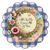 ROUND Digital Graphic Design ALL OF ME LOVES ALL OF YOU Wedding Gift First Home Sublimation Decoupage PNG SVG Country Farmhouse Home Decor Wall Art Shelf Sitter Gift Crafters Delight - JAMsCraftCloset