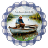 ROUND Digital Graphic Design FISHERMEN - TURN AROUND LOOK AT ME Decor Lake Scene With Animals First Home Sublimation Decoupage PNG SVG Country Farmhouse Home Decor Wall Art Shelf Sitter Gift Crafters Delight - JAMsCraftCloset