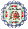 ROUND Digital Graphic Design - KISS THE COOK - Wedding Gift KITCHEN DECOR Sublimation Decoupage PNG SVG PDF JPEG Country Farmhouse Home Decor Gift Crafters Delight - JAMsCraftCloset