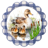 ROUND Digital Graphic Design MAMA DUCK AND BABBIES Decor Lake Scene With Animals First Home Sublimation Decoupage PNG SVG Country Farmhouse Home Decor Wall Art Shelf Sitter Gift Crafters Delight - JAMsCraftCloset