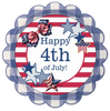 ROUND Digital Graphic Design PATRIOTIC HAPPY 4TH - DESIGN PNG-JPEG-PDF-SVG-Decoupage-Sublimation Design Graphic Country Farmhouse Home Decor HOLIDAY Decor Gift Crafters Delight - JAMsCraftCloset