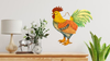 Wooden CHICKEN/HEN #10 Hand Painted Pen and Ink Handmade Kitchen Decoration Wall Art Tier Tray Decoration Home Decor Folk Art Primitive Gift Idea Unique - JAMsCraftCloset