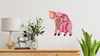 Wooden PIG 7 Hand Painted Hand Cut Pen and Ink Handmade Kitchen Decoration Wall Art Tier Tray Decoration Nursery Bathroom Home Decor Folk Art Primitive Gift Idea Unique Farmhouse Country Decor - JAMsCraftCloset