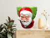 Shelf Sitters SANTA WITH GREEN SACK FAT CANDLE HOLDER Ceramic Vintage Holiday Decoration Christmas Decor Gift Idea - JAMsCraftCloset