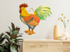 Wooden CHICKEN/HEN #10 Hand Painted Pen and Ink Handmade Kitchen Decoration Wall Art Tier Tray Decoration Home Decor Folk Art Primitive Gift Idea Unique - JAMsCraftCloset