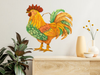 Wooden CHICKEN/HEN #16 Hand Painted Pen and Ink Handmade Kitchen Decoration Wall Art Tier Tray Decoration Home Decor Folk Art Primitive Gift Idea Unique - JAMsCraftCloset