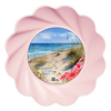 DIGITAL ROUND Graphic Design - HAPPIEST BY THE SEA - Beach Coastal Decor Wedding Gift HOME DECOR Sublimation Decoupage PNG SVG PDF JPEG Wall Art Shelf Sitter Gift Crafters Delight - JAMsCraftCloset