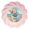 DIGITAL ROUND Graphic Design - ON BEACH TIME - Beach Coastal Decor Wedding Gift HOME DECOR Sublimation Decoupage PNG SVG PDF JPEG Wall Art Shelf Sitter Gift Crafters Delight - JAMsCraftCloset