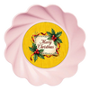 ROUND Digital Graphic Design &nbsp;Merry Christmas Holly Berries Yellow Background - CHRISTMAS DESIGN PNG-JPEG-PDF-SVG-Decoupage-Sublimation Design Graphic Country Farmhouse Home Decor HOLIDAY Decor Gift Crafters Delight - JAMsCraftCloset