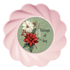 ROUND Digital Graphic Design Poinsettia Tidings Of Joy - CHRISTMAS DESIGN PNG-JPEG-PDF-SVG-Decoupage-Sublimation Design Graphic Country Farmhouse Home Decor HOLIDAY Decor Gift Crafters Delight - JAMsCraftCloset