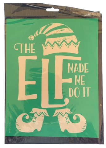 Chalk Couture STENCIL - NEW - THE ELF MADE ME DO IT - Winter Christmas Stencil - Reusable Adhesive Silkscreen Stencil - Happy Crafting - JAMsCraftCloset