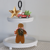 Christmas Gingerbread Boy Wooden Hand Painted Handmade Christmas Holiday Winter Decoration Home Decor Basket Filler or Wall Art Gift Idea - JAMsCraftCloset