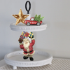 Shelf Sitters SANTA HOLDING PRESENTS ABOVE HIS HEAD Resin Vintage Holiday Decoration Christmas Decor Gift Idea - JAMsCraftCloset