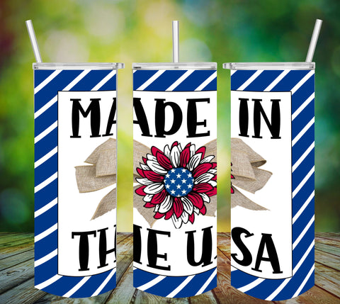 TUMBLER Full Wrap Sublimation Digital Graphic Design PATRIOTIC DESIGNS FROM BUNDLE 4 Download MADE IN THE USA SVG-PNG Patio Porch Decor Gift Picnic Crafters Delight - Digital Graphic Design - JAMsCraftCloset