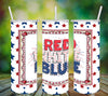 TUMBLER Full Wrap Sublimation Digital Graphic Design PATRIOTIC DESIGNS FROM BUNDLE 3 Download RED WHITE BLUE SVG-PNG Patio Porch Decor Gift Picnic Crafters Delight - Digital Graphic Design - JAMsCraftCloset