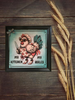 Wood Wall Art Plaque MY KITCHEN MY RULES Hen With Knife Square Decoupaged Kitchen Home Decor Gift Idea Positive Saying - JAMsCraftCloset