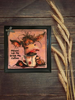 Wood Wall Art Plaque LET ME DRINK MY COFFEE Square Decoupaged Kitchen Home Decor Gift Idea Positive Saying - JAMsCraftCloset