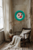 PLATE CHARGER TEAL AQUA PLASTIC ROUND DECOUPAGED Upcycled Repurposed Wall Art or Shelf Sitter IT IS A FOREVER THING Home Decor Wall Art Gift WEDDING - JAMsCraftCloset