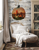 LARGE WOODEN PUMPKIN Handmade and Hand Painted Wall Art Shelf Sitter WELCOME TO OUR PATCH Decoupaged FALL Decor Gift Idea Door Decor Home Decor Unique - JAMsCraftCloset