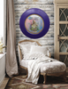 PLATE CHARGER PURPLE PLASTIC ROUND Decoupaged Hand Painted Upcycled Repurposed Wall Art NOTHING SMELLS BETTER THAN THE PERSON YOU LOVE Home Decor Wall Art Gift - JAMsCraftCloset