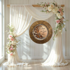 PLATE CHARGER GOLD EMBOSSED FLORAL PLASTIC ROUND DECOUPAGED Upcycled Repurposed Wall Art or Shelf Sitter LOVE IS MORE PRECIOUS THAN GOLD Home Decor Wedding Gift - JAMsCraftCloset